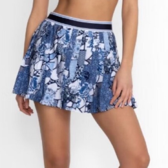 Johnny Was Dresses & Skirts - New Johnny Was Bee Active Pleated Tennis Skort Skirt Active Blue Moonlight Glass
